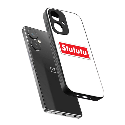 Stututu sleek oneplus nord ce 3 cover with tempered glass back and TPU edges