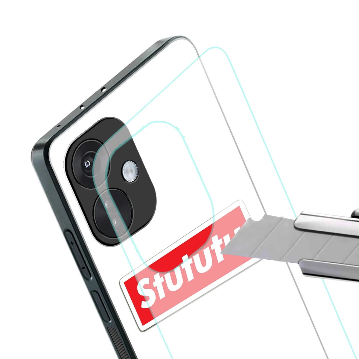 Stututu stylish phone case for oneplus nord ce 3 | glossy glass and slim fit