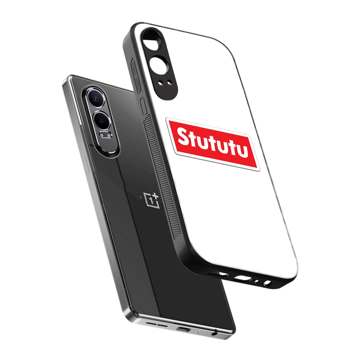 Stututu sleek oneplus nord ce 4 lite cover with tempered glass back and TPU edges