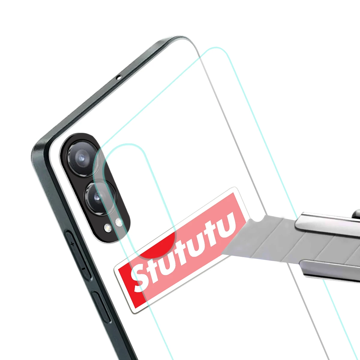 Stututu stylish phone case for oneplus nord ce 4 lite | glossy glass and slim fit