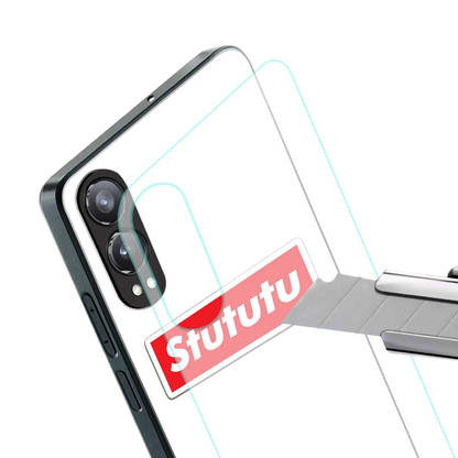 Stututu stylish phone case for oneplus nord ce 4 lite | glossy glass and slim fit