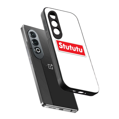 Stututu sleek oneplus nord ce 4 cover with tempered glass back and TPU edges