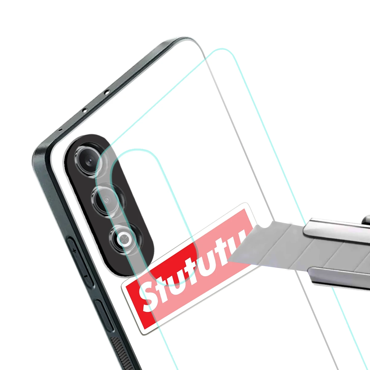 Stututu stylish phone case for oneplus nord ce 4 | glossy glass and slim fit