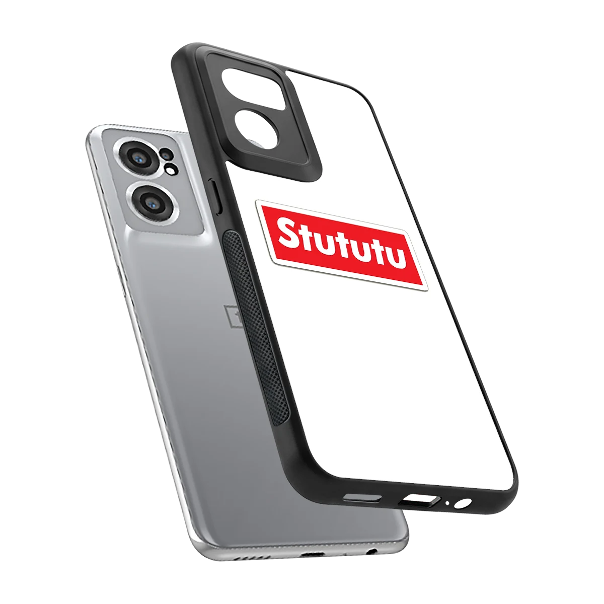 Stututu sleek oneplus nord ce 2 cover with tempered glass back and TPU edges