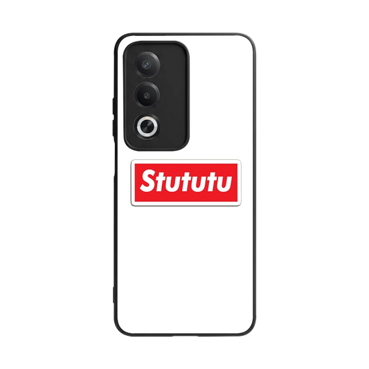 Stututu back phone cover | glass case for oppo a3 pro