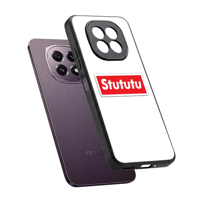 Stututu sleek oppo f29 5g cover with tempered glass back and TPU edges