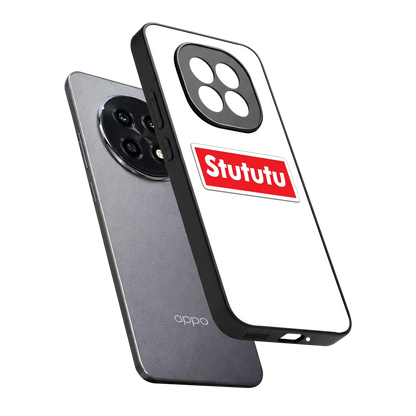 Stututu sleek oppo f29 pro 5g cover with tempered glass back and TPU edges