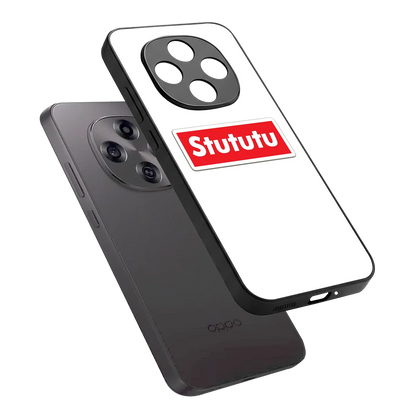 Stututu sleek oppo f31 pro 5g cover with tempered glass back and TPU edges