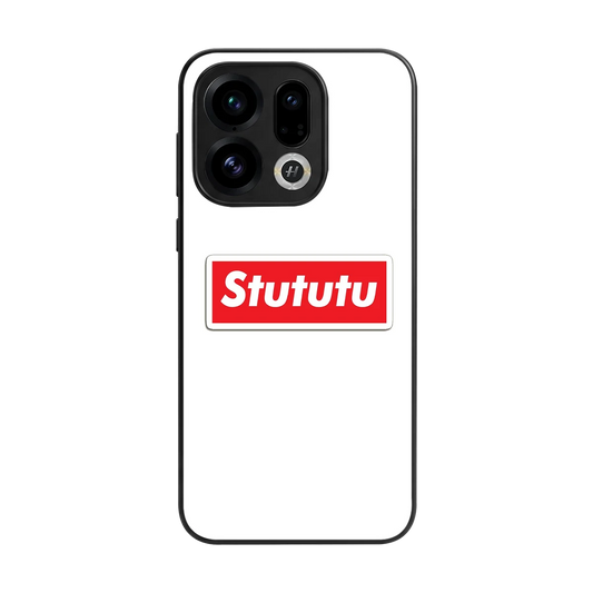 Stututu back phone cover | glass case for oppo find x9