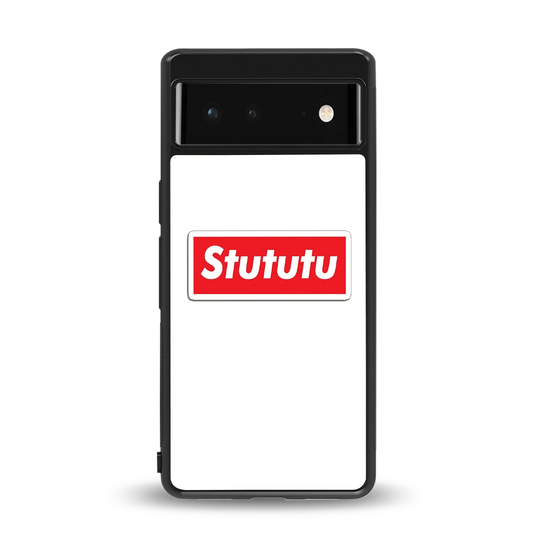 Stututu back phone cover | glass case for google pixel 6
