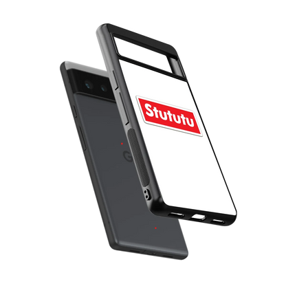 Stututu sleek google pixel 6 cover with tempered glass back and TPU edges