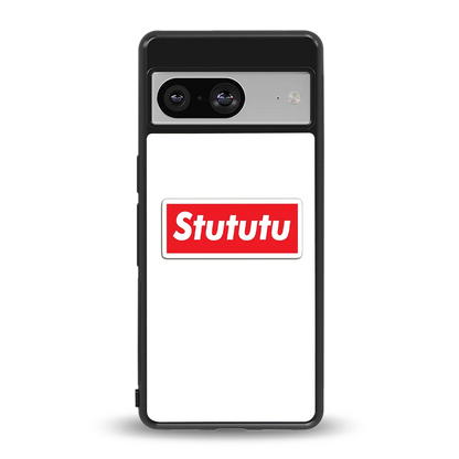 Stututu back phone cover | glass case for google pixel 8