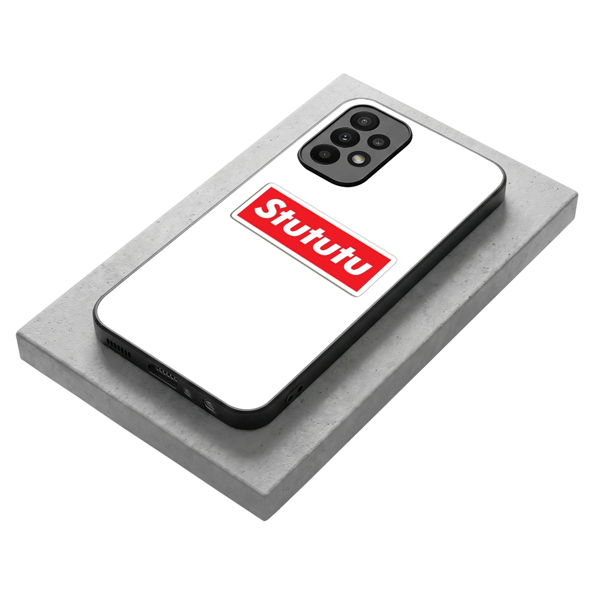 Stututu stylish phone case for samsung galaxy a23 | glossy glass and slim fit