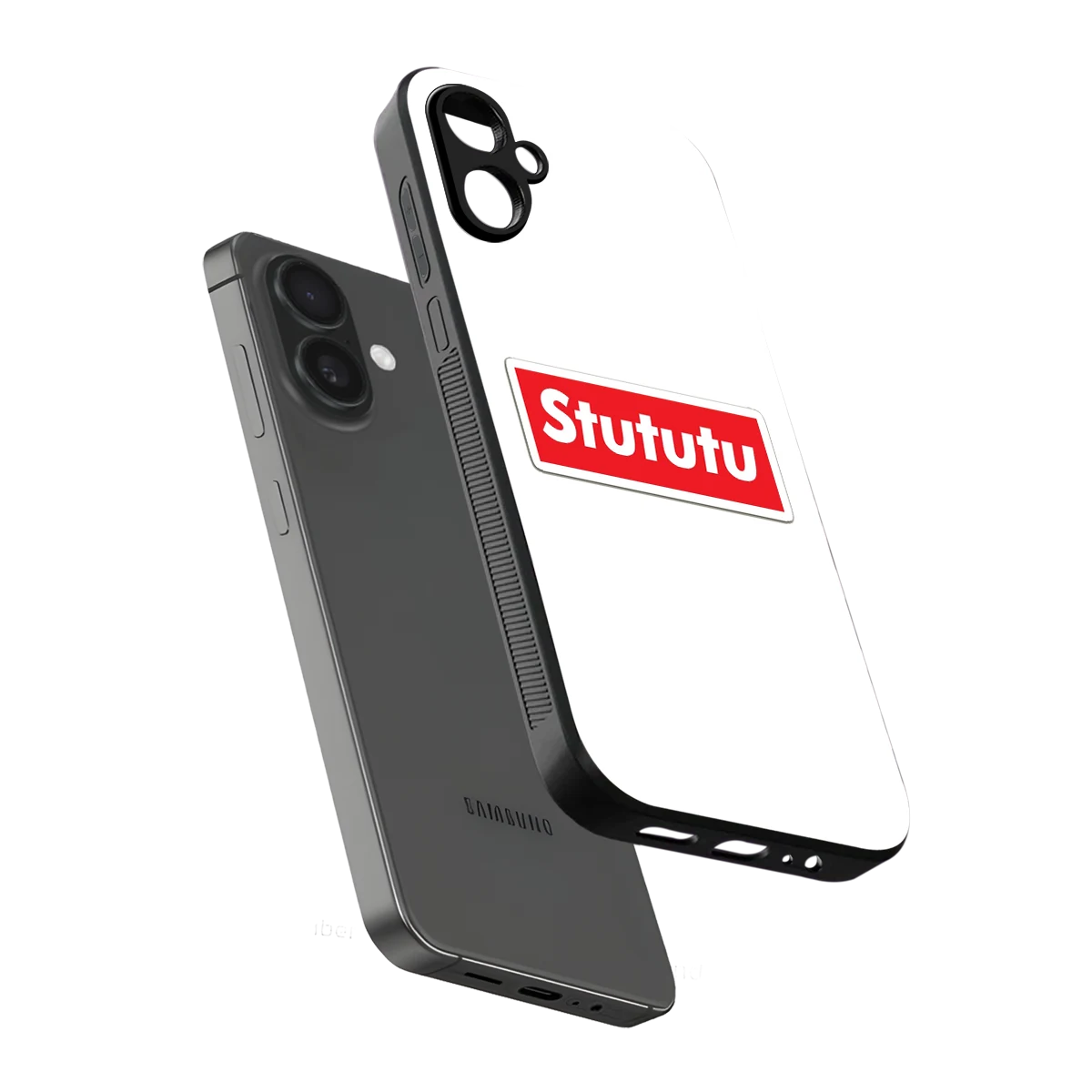 Stututu sleek samsung galaxy a06 5g cover with tempered glass back and TPU edges