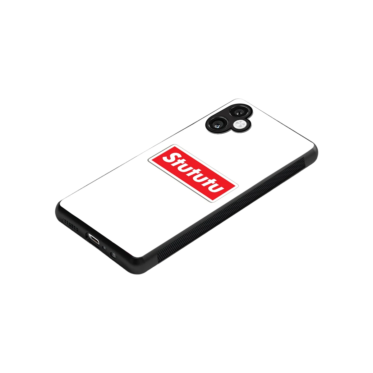 Stututu stylish phone case for samsung galaxy a06 5g | glossy glass and slim fit