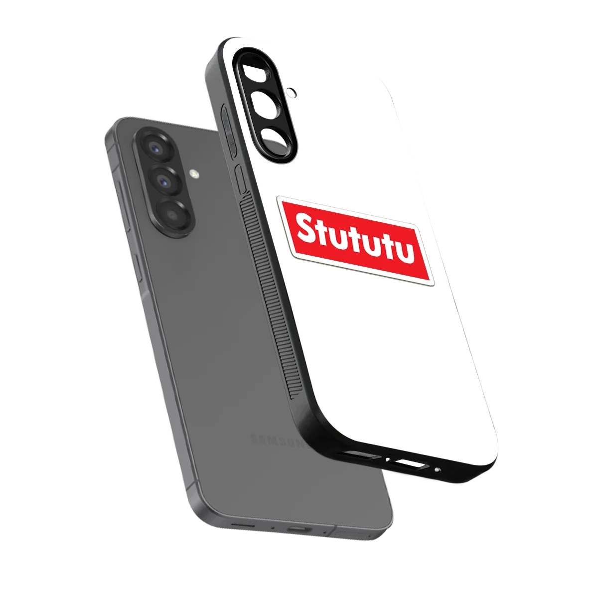 Stututu sleek samsung galaxy a17 5g cover with tempered glass back and TPU edges