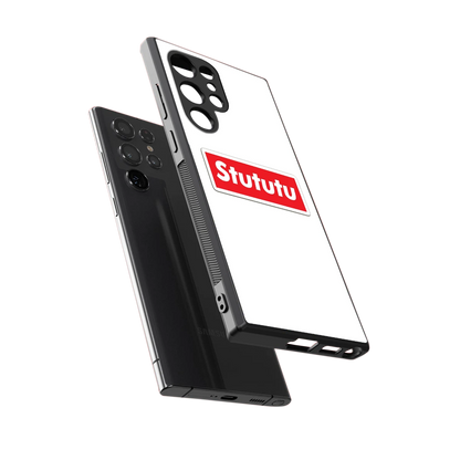 Stututu sleek samsung galaxy s24 ultra cover with tempered glass back and TPU edges