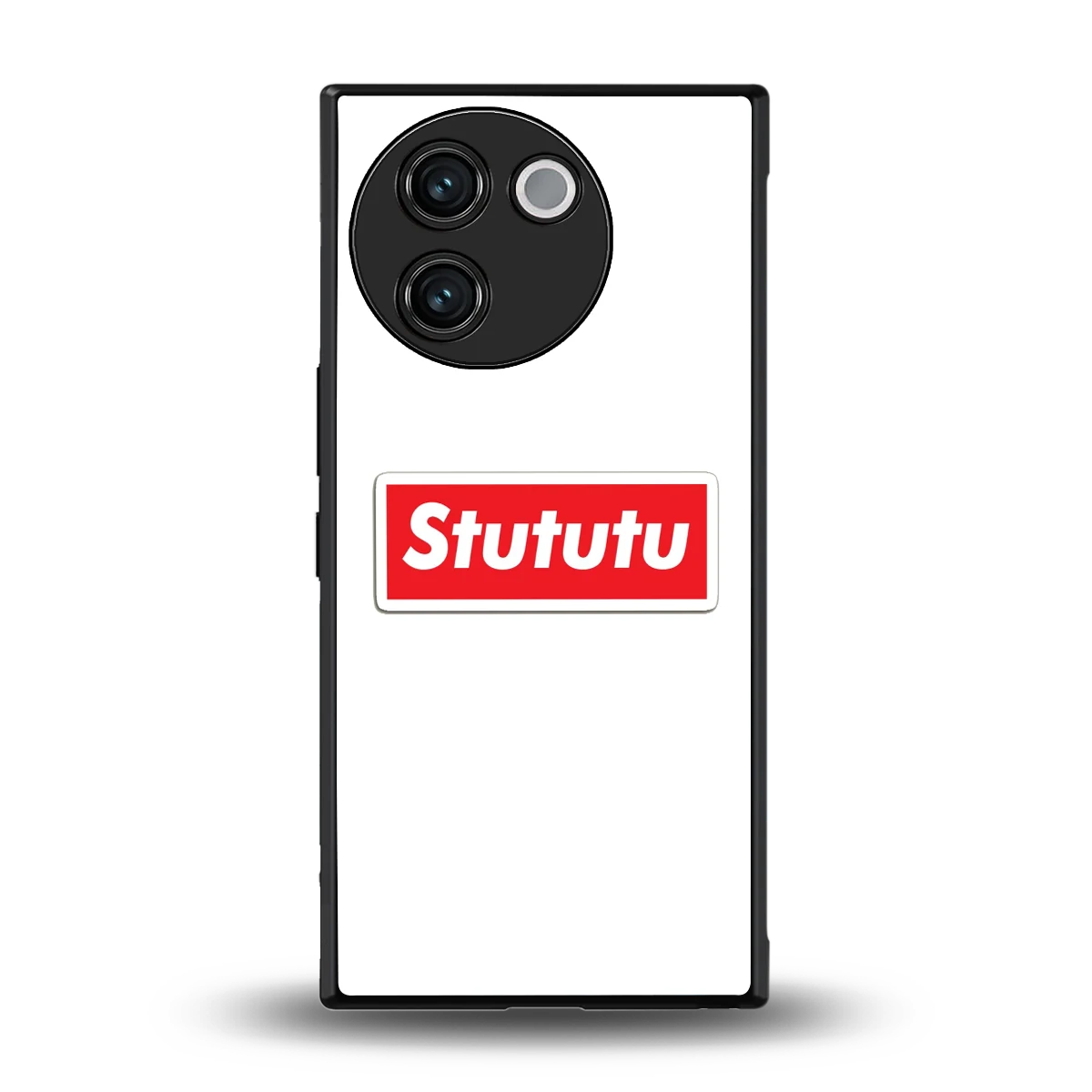 Stututu back phone cover | glass case for vivo v30e