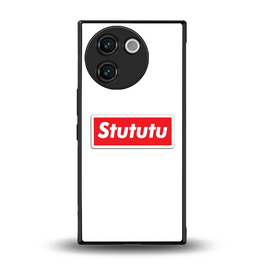 Stututu back phone cover | glass case for vivo v30e