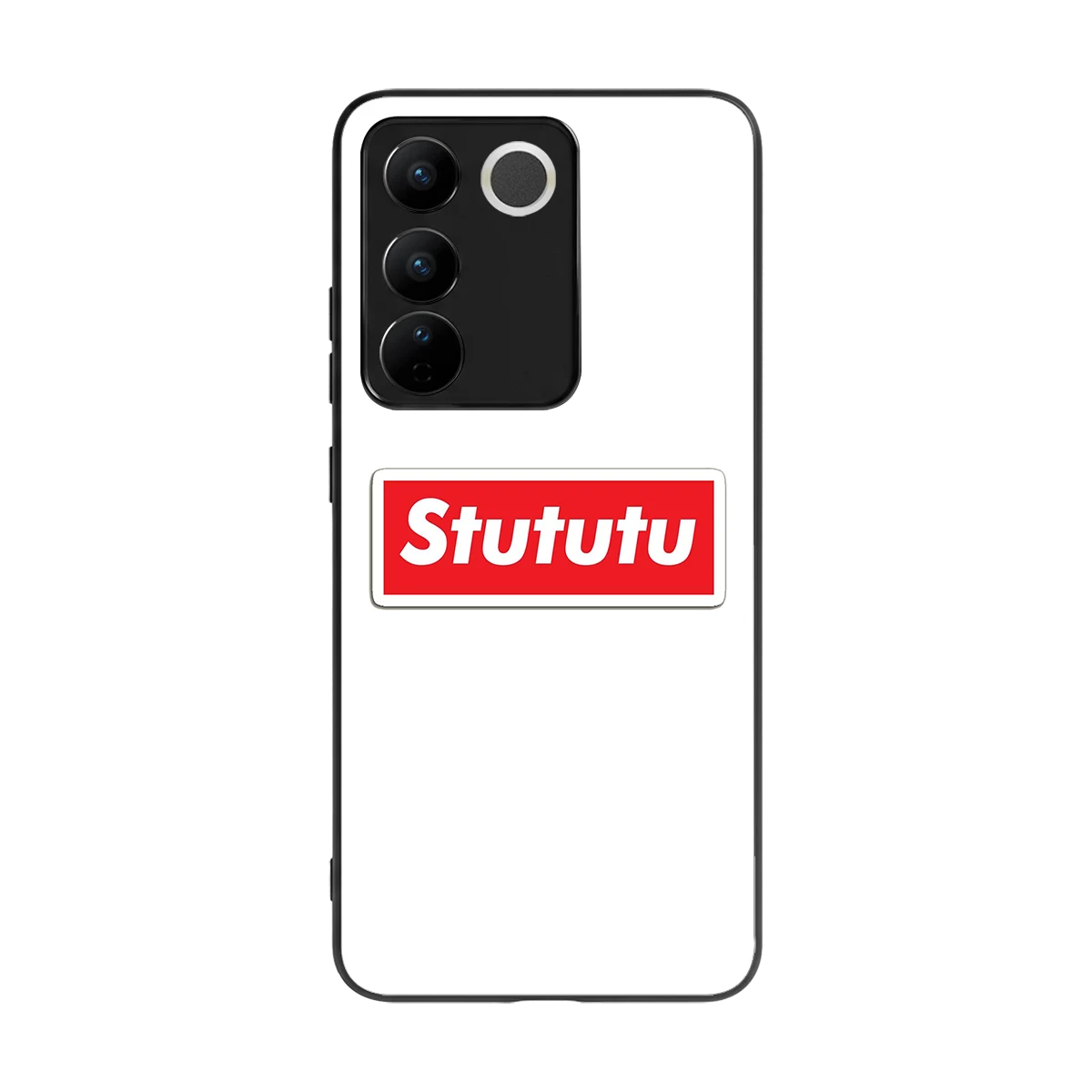 Stututu back phone cover | glass case for vivo v27 5g