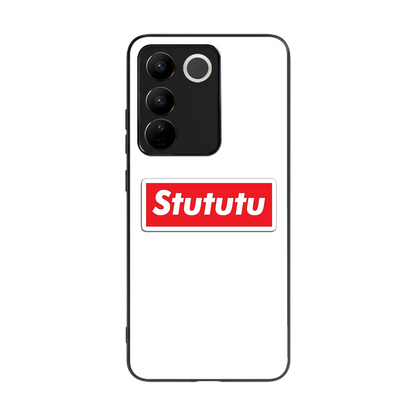 Stututu back phone cover | glass case for vivo v27 5g
