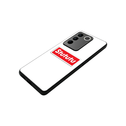 Stututu stylish phone case for vivo v27 5g | glossy glass and slim fit