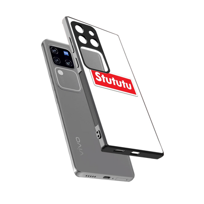 Stututu sleekvivo v30 pro cover with tempered glass back and TPU edges