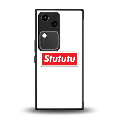 Stututu back phone cover | glass case for vivo v30