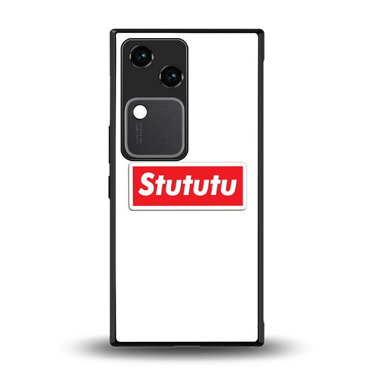 Stututu back phone cover | glass case for vivo v30