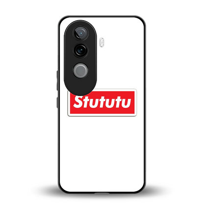 Stututu back phone cover | glass case for vivo v40e
