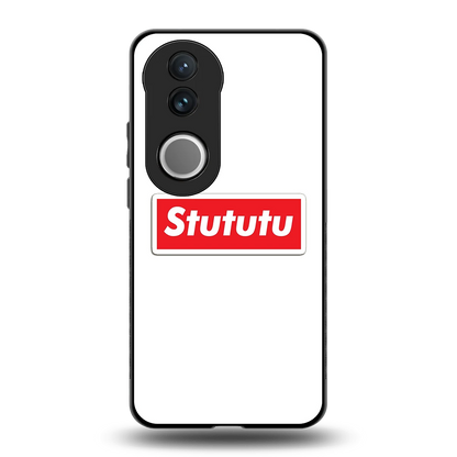 Stututu back phone cover | glass case for vivo v50