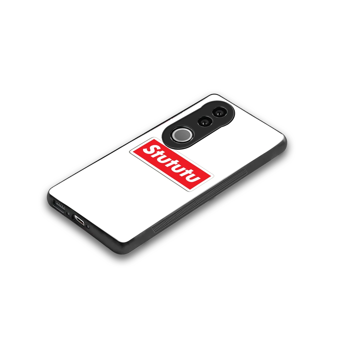 Stututu stylish phone case for vivo v50 | glossy glass and slim fit