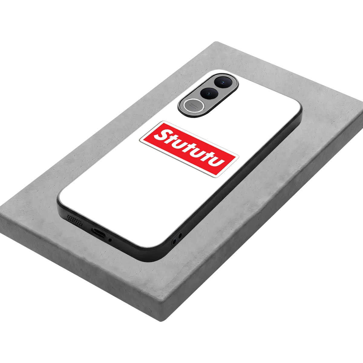Stututu stylish phone case for vivo v70 fe | glossy glass and slim fit
