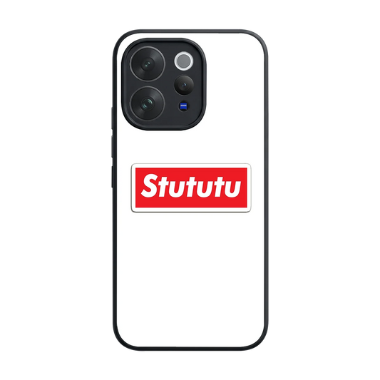Stututu back phone cover | glass case for vivo v70 elite