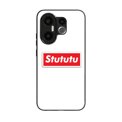 Stututu back phone cover | glass case for vivo x200 fe
