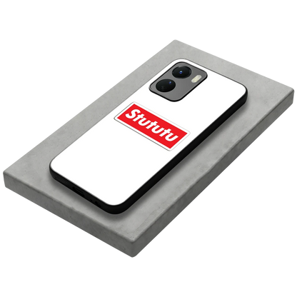 Stututu stylish phone case for vivo y16 | glossy glass and slim fit