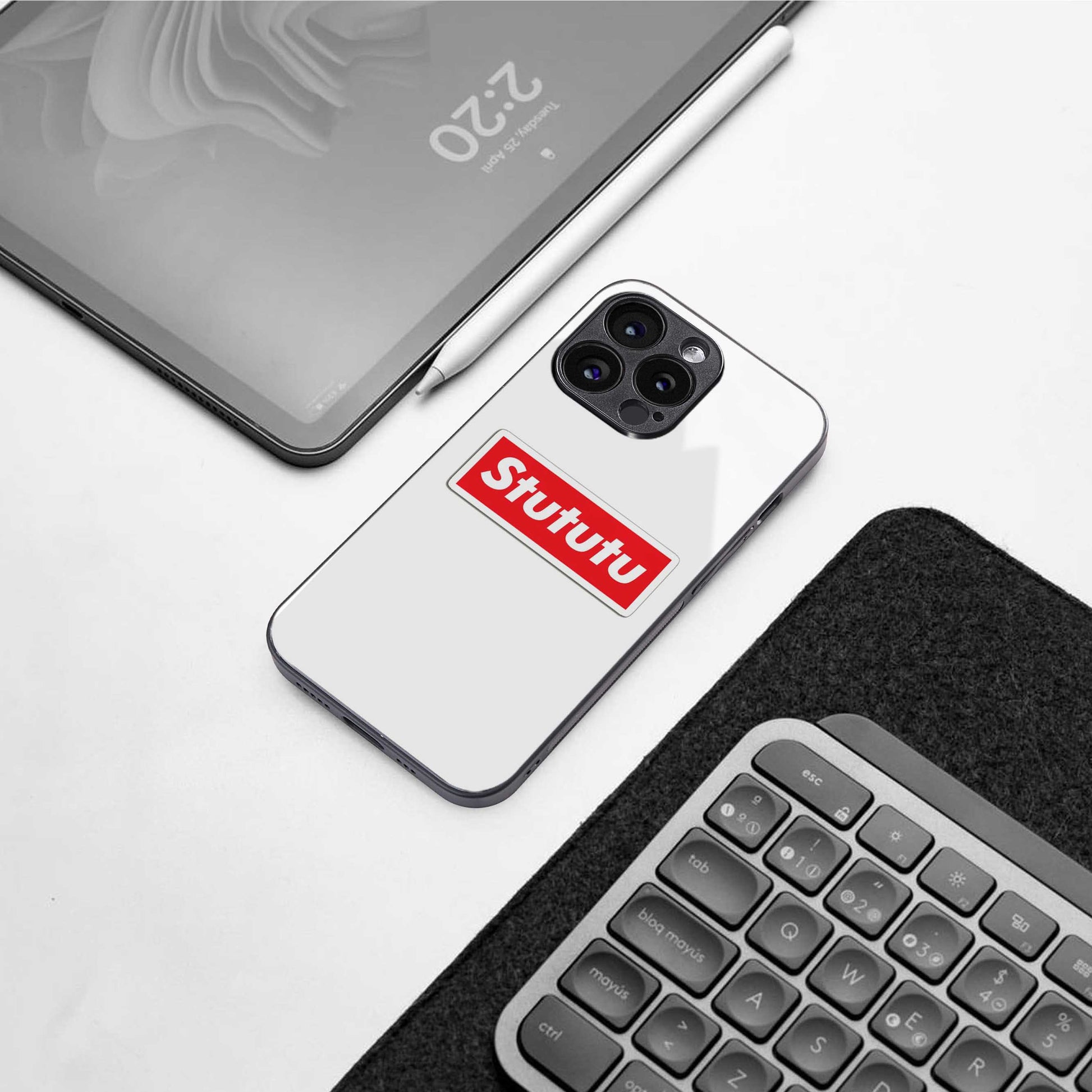Stututu TPU glass hybrid case for iPhone 16 | premium mobile back cover