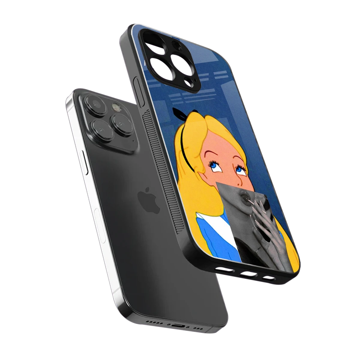 Sugar Bliss sleek iphone 13 pro cover with tempered glass back and TPU edges