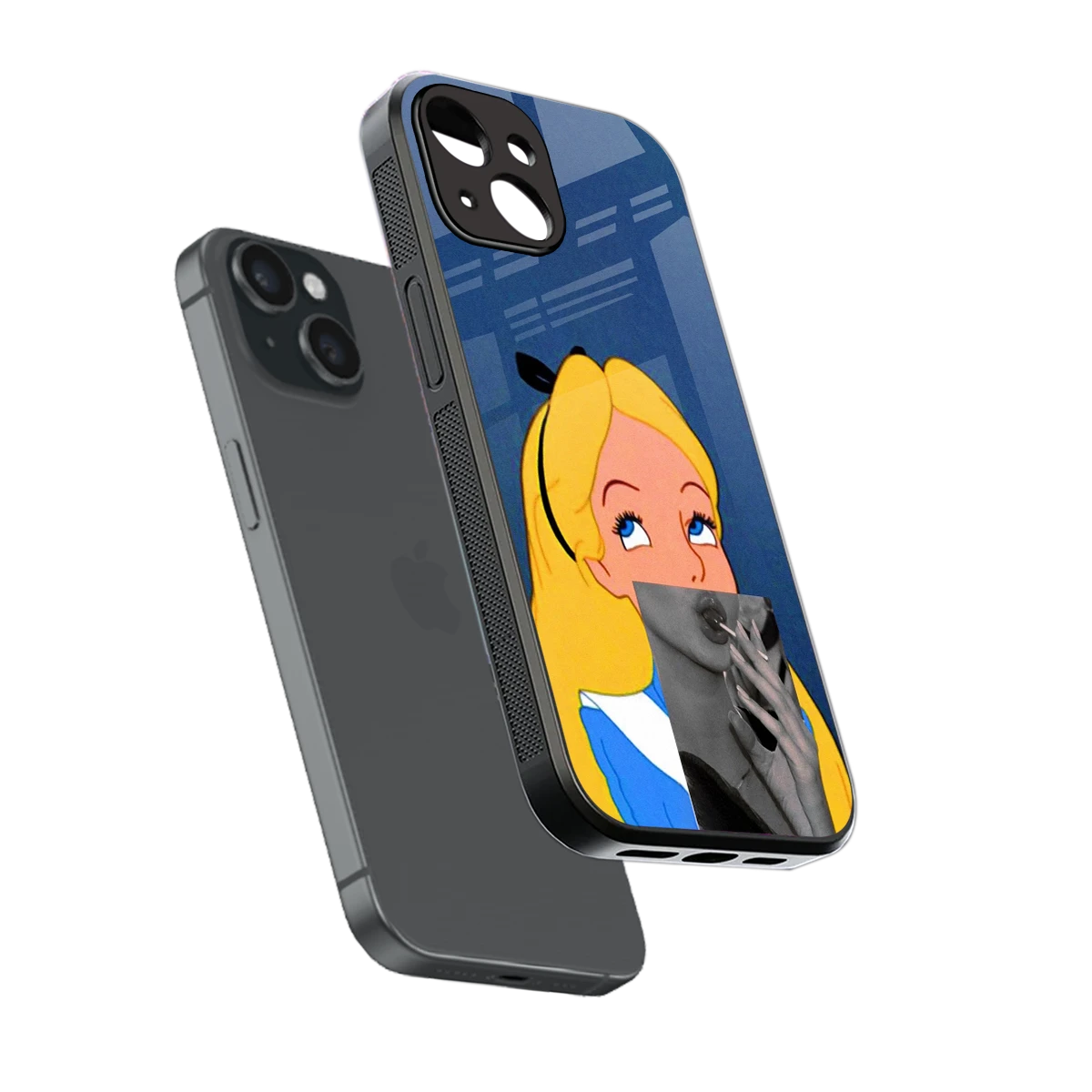 Sugar Bliss sleek iphone 13 cover with tempered glass back and TPU edges