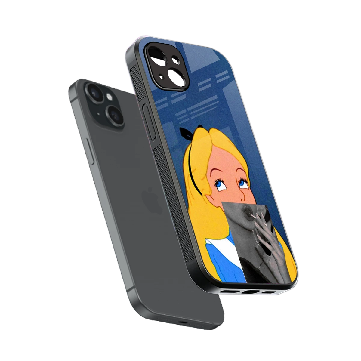Sugar Bliss sleek iphone 14 plus cover with tempered glass back and TPU edges