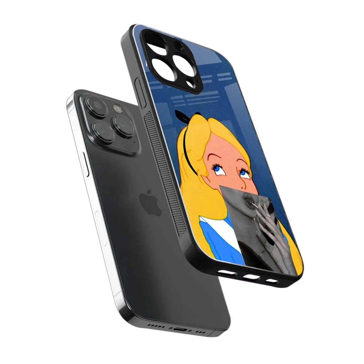 Sugar Bliss sleek iphone 15 pro max cover with tempered glass back and TPU edges
