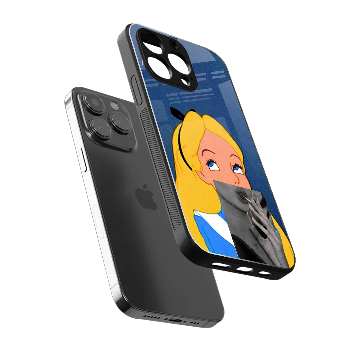 Sugar Bliss sleek iphone 16 pro max cover with tempered glass back and TPU edges