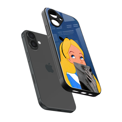 Sugar Bliss sleek iPhone 16 cover with tempered glass back and TPU edges