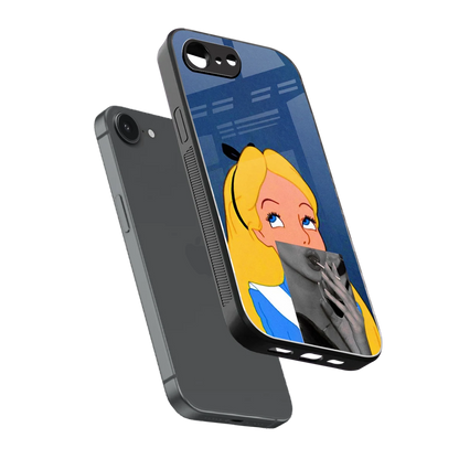Sugar Bliss sleek iphone 16e cover with tempered glass back and TPU edges