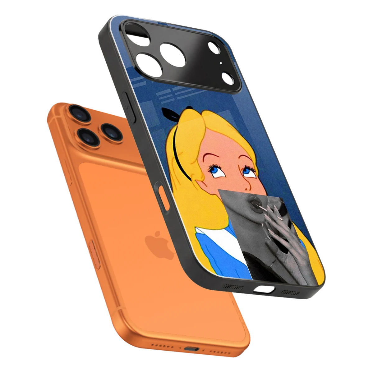 Sugar Bliss sleek iphone 17 pro max cover with tempered glass back and TPU edges