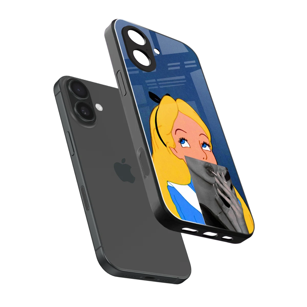 Sugar Bliss sleek iphone 17 cover with tempered glass back and TPU edges