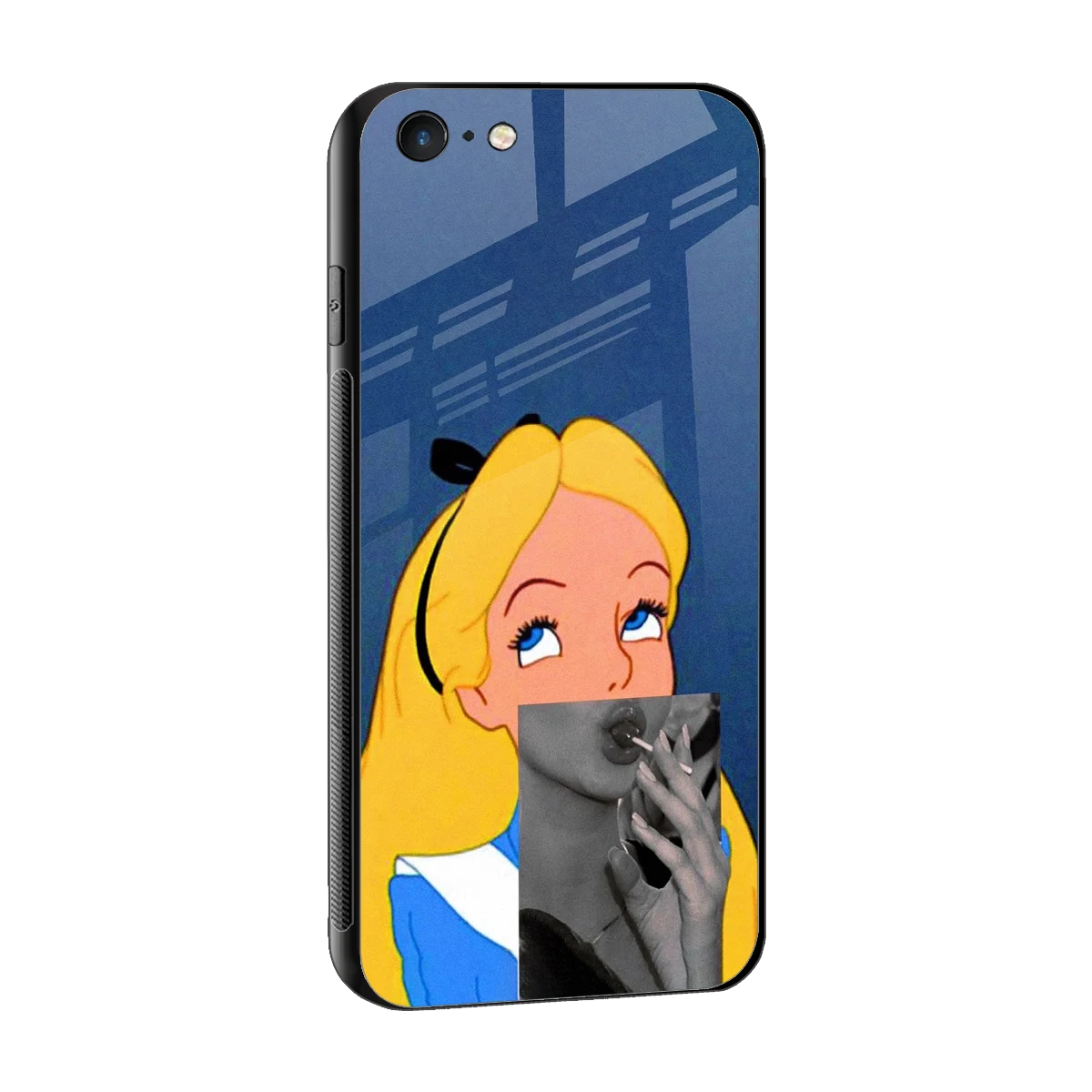 Sugar Bliss sleek iphone 6 cover with tempered glass back and TPU edges