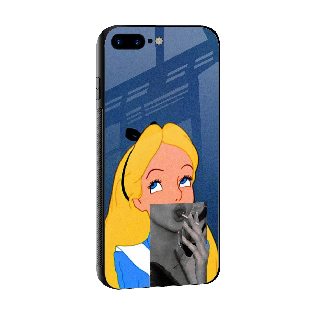 Sugar Bliss sleek iphone 7 plus cover with tempered glass back and TPU edges
