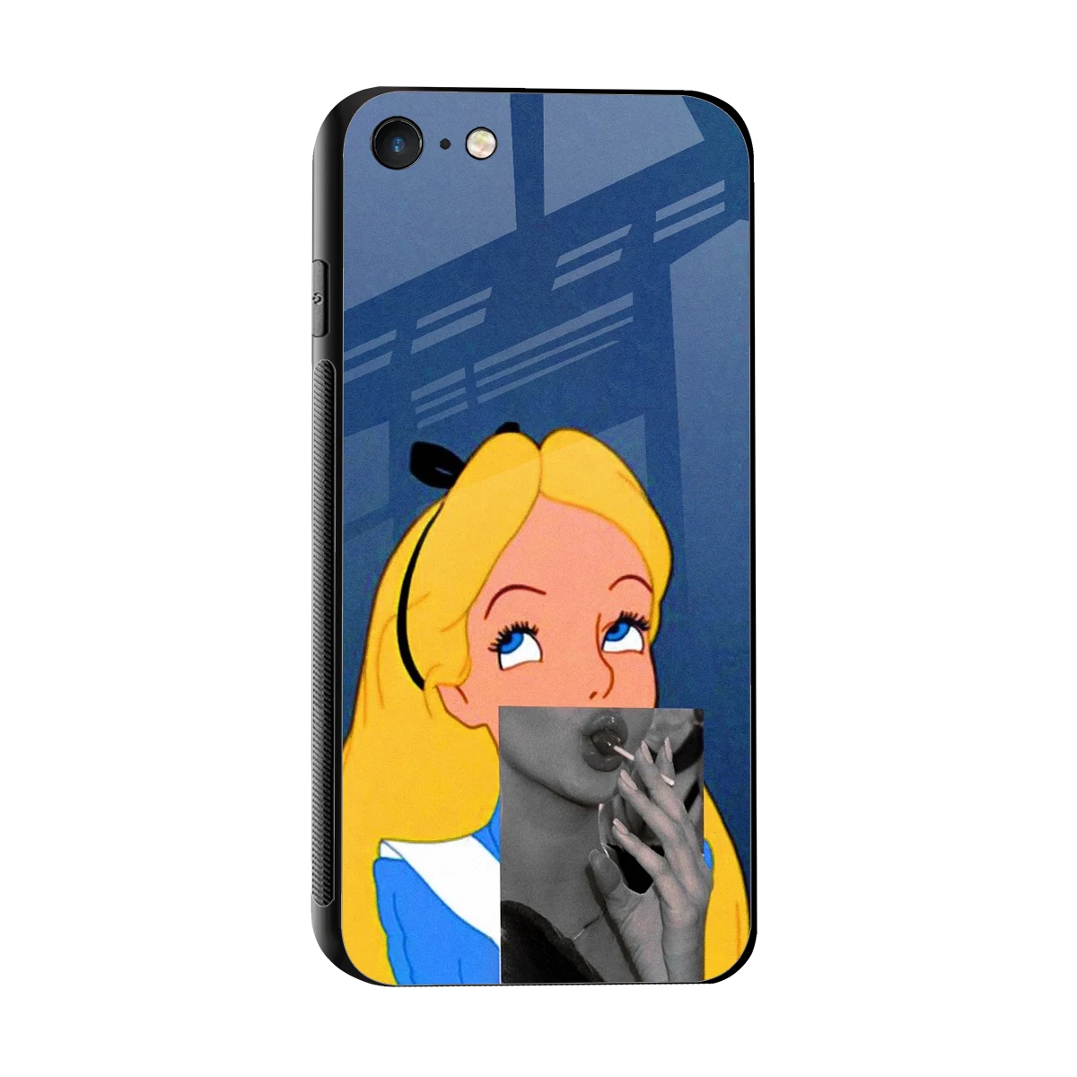 Sugar Bliss sleek iphone 7 cover with tempered glass back and TPU edges