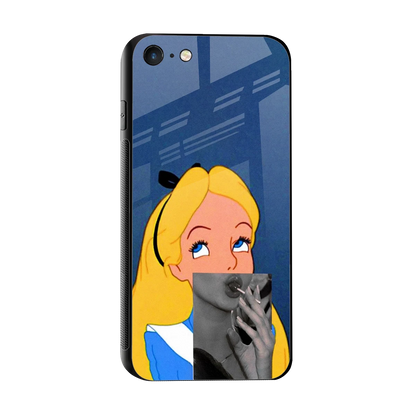 Sugar Bliss sleek iphone 7 cover with tempered glass back and TPU edges